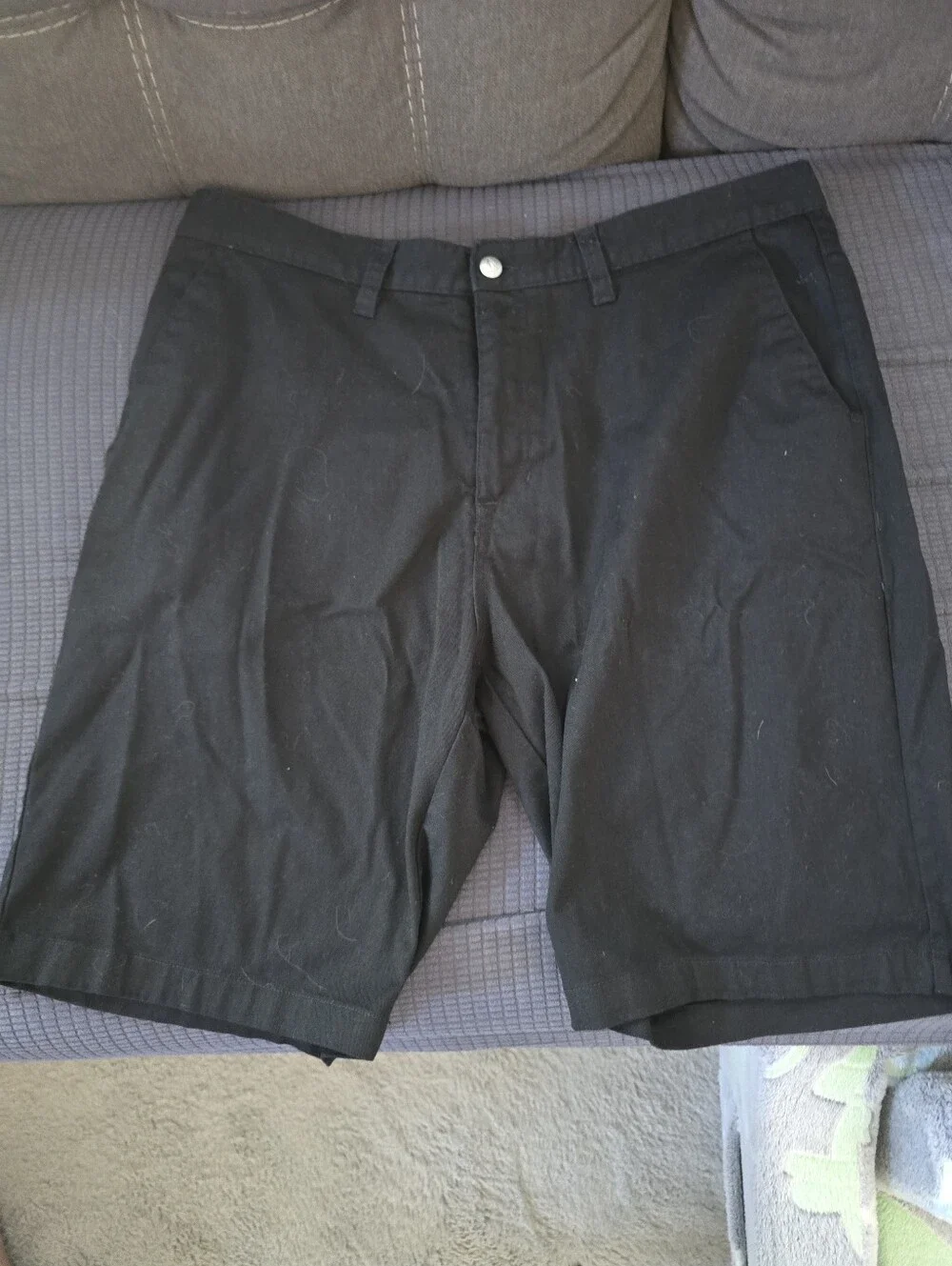 Volcom Men's Black Flat-Front Casual Shorts